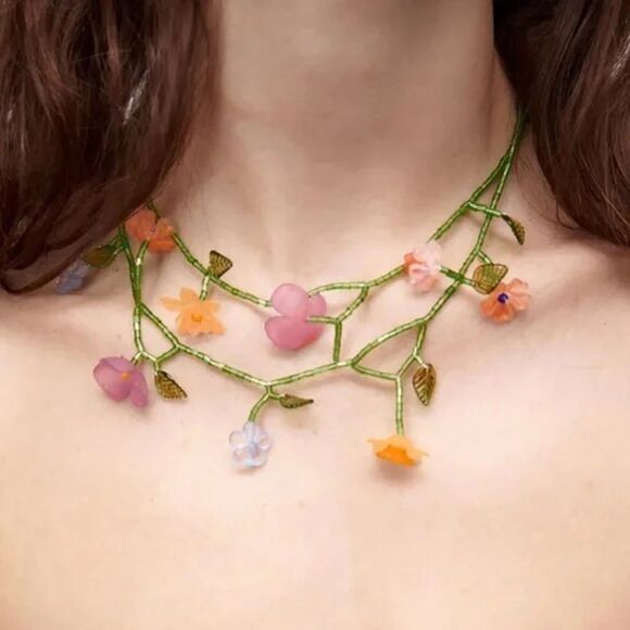 Zara Jewelry - Boho flower necklace N675